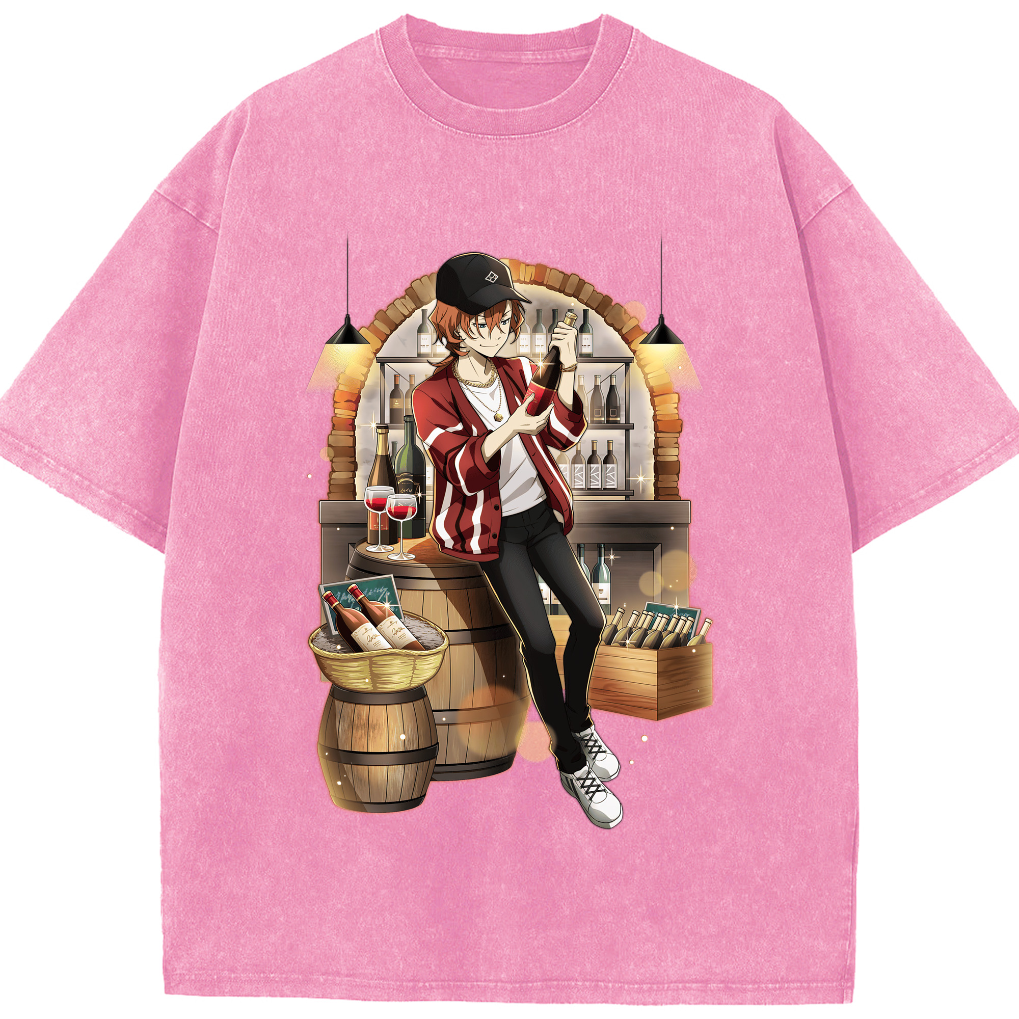 （画像用） 文豪ストレイドッグス Bungo Stray Dogs 綿100% ヴィンテージ風 半袖Tシャツ（フロントプリント）